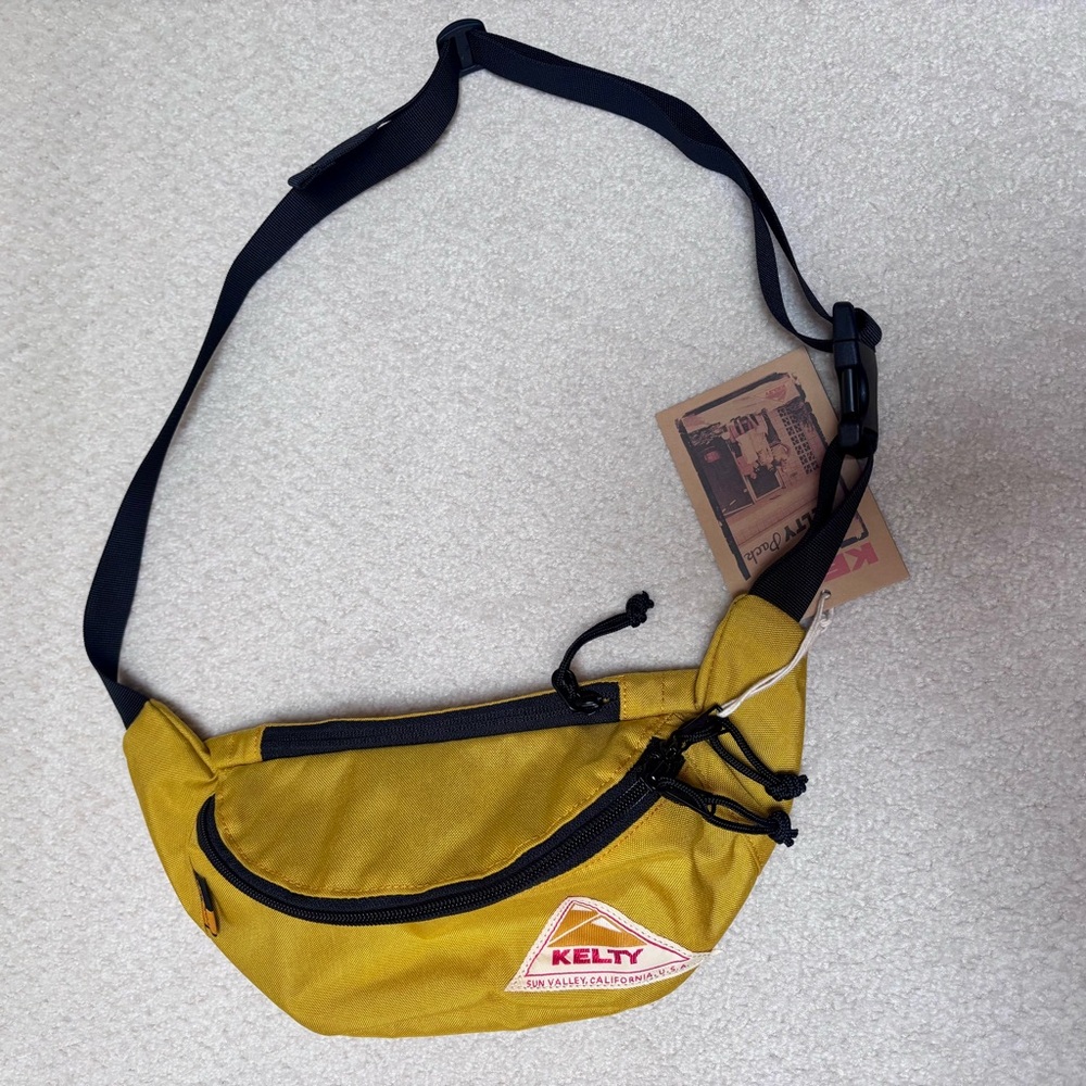 Yellow Belt Bag with Adjustable Strap